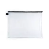 FolderSys Užtrauktuku Užsegamas Maišelis B4 Skaidrus PVC 0,2 mm