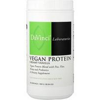 DaVinci Laboratories, Veganiški baltymai, kreminė vanilė, 28.58 uncijos (810 g)