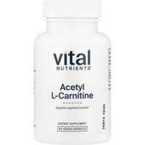 Vital Nutrients, Acetil-L-karnitinas, 500 mg, 60 veganiškų kapsulių