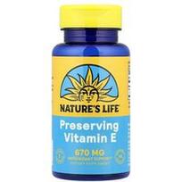 Nature's Life, Konservuojantis vitaminas E, 670 mg, 50 minkštųjų kapsulių