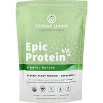 Sprout Living, „Epic Protein“, sąmoninga matcha kava, 336 g