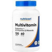 Nutricost, Multivitaminai, 120 kapsulių