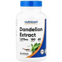Nutricost, Kiaulpienių ekstraktas, 180 kapsulių (525 mg vienoje kapsulėje)