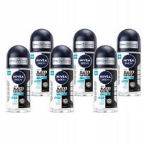 NIVEA MEN Black&White Fresh vyriškų rutulinių antiperspirantų rinkinys, 6x50ml