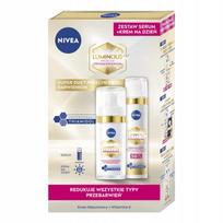 NIVEA LUMINOUS 630 rinkinys pigmentinėms dėmėms mažinti: dieninis kremas SPF50 40ml + serumas 30ml