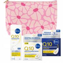 NIVEA Q10 kremų rinkinys: dieninis kremas SPF15 50ml, naktinis kremas 50ml ir paakių kremas 15ml