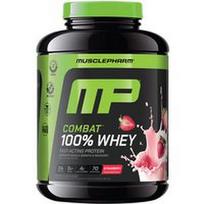 MusclePharm, „Combat®“ 100 % išrūgų baltymų milteliai, braškių skonio, 2,24 kg