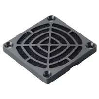 Akasa GRM60-30 60mm ventiliatoriaus filtro rinkinys – juodas nailoninis tinklelis, plaunamas, su apsaugine grotelėmis