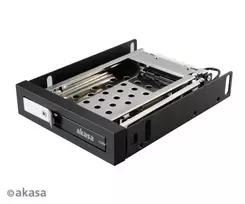Akasa AK-IEN-08 2,5 colio į 3,5 colio kietojo disko adapteris - SATA III 6Gbit/s - Plastikas/Nerūdijantis plienas - Juoda