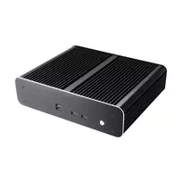 Akasa Euler TX Fanless Thin Mini-ITX Case - Aluminum - Black