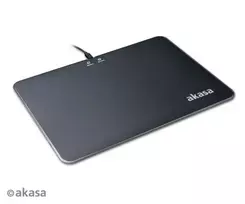 Akasa Vegas X9 LED žaidimų pelės kilimėlis, 350 x 250 mm, USB, juodas (AK-MPD-04RB)