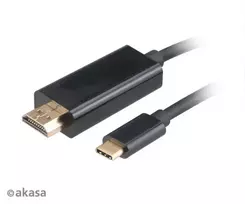 Akasa AK-CBCA12-18BK USB-C į HDMI adapterio laidas 1,8m juodas