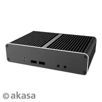 Akasa Newton CAC Fanless Case, Intel NUC 11th Gen Atlas Canyon (juodas)