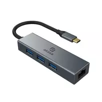 Akasa USB Type-C 4-In-1 Hub su Ethernet 1 x RJ45 3 USB-A USB 3.2 Gen 1