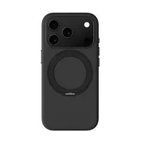 AMAZINGTHING Cloudie Dėklas, skirtas iPhone 17 Pro su Atramėle - Juodas
