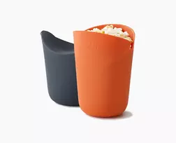 Joseph Joseph M-Cuisine 2-Piece Orange Microwave Popcorn Maker Set