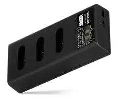 Newell CD-USB-C Triple-Channel Battery Charger, skirtas Sony NP-BX1 akumuliatoriams