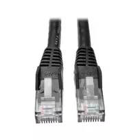 Tripp 25ft Cat6 Gigabit Snagless Molded Patch Cable RJ45 M/M Black
