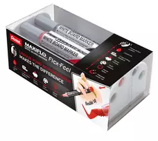 Pentel Maxiflo Flex-Feel Whiteboard Marker Set, Assorted Colors, 2,0 - 5,0 mm, 4 Pieces