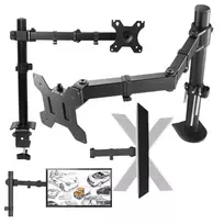 MOZOS MS02 Stovas monitoriui 10-29 inch juodas