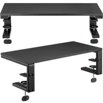 MOZOS Ergo Clamp Riser Monitor Laptop Stand Black 600x260mm