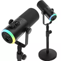 Mozos GM-ONE USB XLR RGB LED Microphone Black