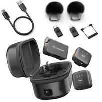 MOZOS MX4-DUAL 2.4 GHz Dual Wireless Microphone System for Smartphones