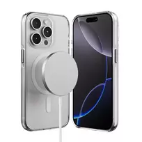 Crong Clear MAG Pro Dėklas, skirtas Apple iPhone 15 Pro su MagSafe (permatomas)