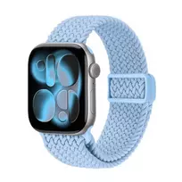 Crong Wave Band Braided Nylon Solo Loop, skirtas Apple Watch 38/40/41/42 mm, mėlyna