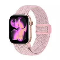 Crong Wave Band Braided Nylon Solo Loop for Apple Watch 38/40/41/42 mm Pink