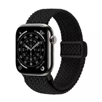 Crong Wave Band Braided Nylon Watch Strap for Apple Watch 44/45/46/49 mm (Juoda)