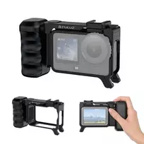 PULUZ rėmelio laikiklis + rankena + Cold Shoe adapteris, skirtas DJI Osmo Action 6 / PU1096B