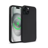 Crong Color Cover Magnetic Case for Apple iPhone 15 Plus su MagSafe (Juoda)