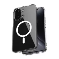 Crong Hybrid Clear Magnetic Dėklas, skirtas Xiaomi POCO X8 Pro Max 5G, permatomas, suderinamas su MagSafe