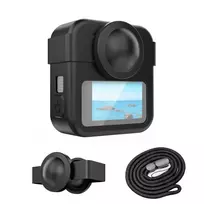 PULUZ 3-in-1 Kit Protective Case, Lens Cap, Hand Strap for GoPro Max 2 - Juoda
