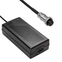 Akyga AK-EV-18 įkroviklis 36 V (10S) Li-Ion akumuliatoriams (el. dviračiams / paspirtukams), 42 V / 2 A, 84 W, GX16 12 mm lizdinis