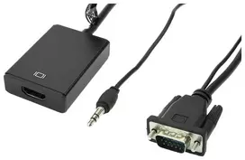 Accura VGA + Minijack to HDMI 0.2m Video & Audio Converter