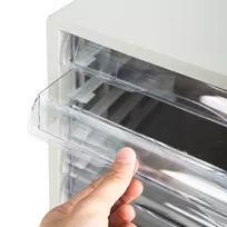 Deli stalčinis modulis 5 stalčiai 27.5x34x26 cm šviesiai pilkas