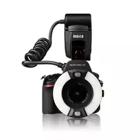 Meike MK-14EXT-C Makro žiedinė blykstė, skirta Canon E-TTL/E-TTL II