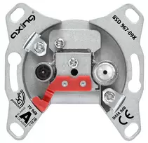 AXING BSD 967-09X Multimedijos abonentinė rozetė 9dB 5-1800MHz DOCSIS 3.1/4.0