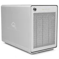OWC Mercury Elite Pro Quad - HDD Enclosure - 2.5/3.5 inch - Serial ATA III - USB 3.1 Gen 2 Type-C - Sidabrinis