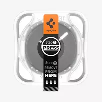Spigen Glas.TR EZ Fit Grūdinto stiklo ekrano apsauga, skirta Samsung Galaxy Watch 44mm (2 vnt.) - Skaidri