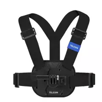 TELESIN Krūtinės diržas laikiklis Insta360 GoPro SJCAM DJI Xiaomi veiksmo kameroms - Juoda