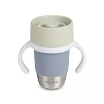 Beaba nerūdijančio plieno 360° mokomasis puodelis Pebble Grey