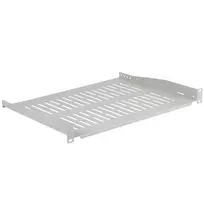 EFB Elektronik 19 inch 1U fiksuota lentyna, 350 mm gylio, 10 kg apkrova, šviesiai pilka RAL 7035