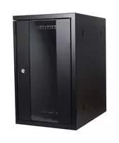 ALLNET 19 colių vertikalus sieninis tinklo spintos kabinetas T370 juodas SMH serijos
