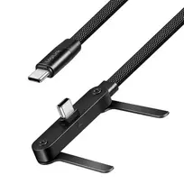 LogiLink USB 2.0 Type-C laidas C/M į C/M 480Mbps 240W plokščias juodas 1,5 m