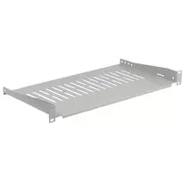 EFB ELEKTRONIK 19 colių 1U fiksuota lentyna, 250 mm gylio, 10 kg apkrova, šviesiai pilka RAL 7035