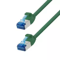 LogiLink Cat.6A S/FTP LSZH Slim Patch Laidas, 7,5 m, žalias