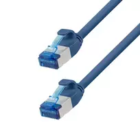 LogiLink Cat.6A plonas S/FTP LSZH pataisos kabelis, mėlynas, 5 m, SlimLine